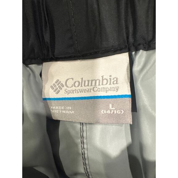 Columbia Rain Pants Black Unisex Waterproof Size Youth Large 14-16 - Picture 9 of 10